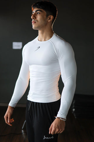 Compression Fullsleeves T-shirt White