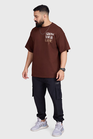Grow Oversized T-shirts Coffee