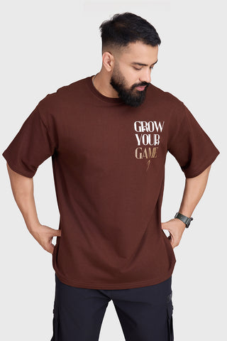 Grow Oversized T-shirts Coffee