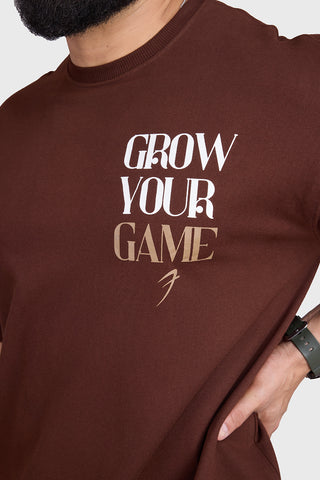 Grow Oversized T-shirts Coffee